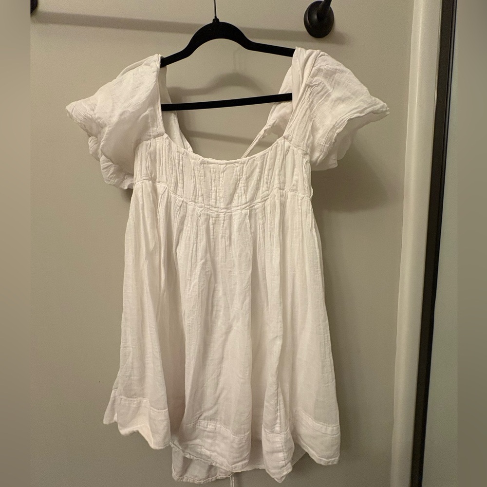 Free People White Mini Dress